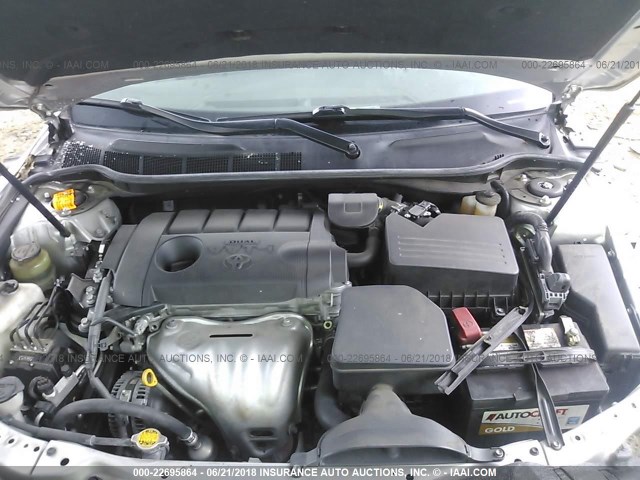 4T1BF3EK6BU772514 - 2011 TOYOTA CAMRY SE/LE/XLE SILVER photo 10