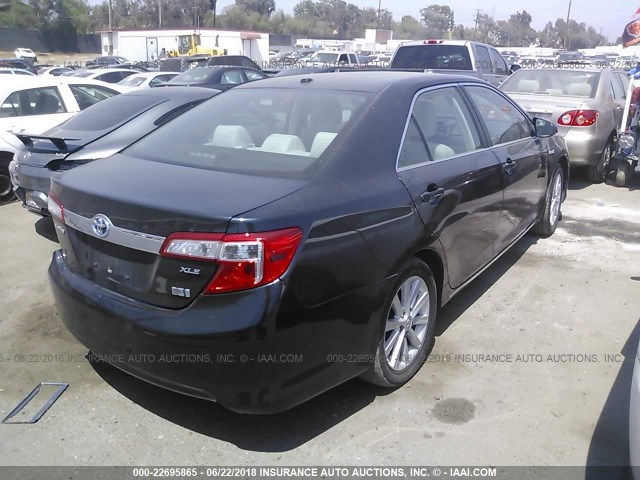 4T1BD1FKXCU051865 - 2012 TOYOTA CAMRY HYBRID/LE/XLE 蓝色 照片 4