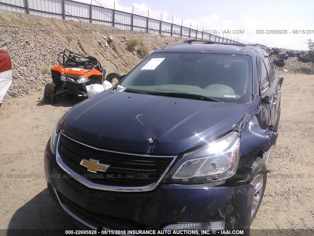 1GNKVFKD3FJ106370 - 2015 CHEVROLET TRAVERSE LS Dark Blue photo 6