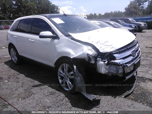 2FMDK3KC9BBB34121 - 2011 FORD EDGE LIMITED WHITE photo 1