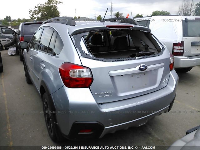 JF2GPAGC6E8295969 - 2014 SUBARU XV CROSSTREK 2.0 LIMITED SILVER photo 3