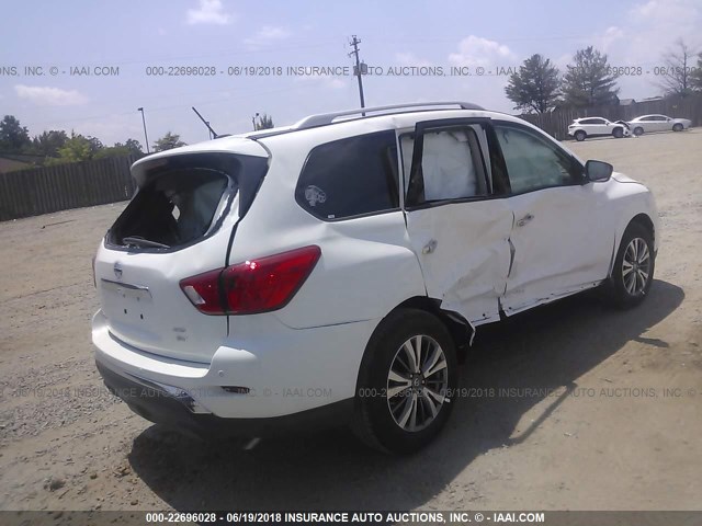 5N1DR2MM1JC647387 - 2018 NISSAN PATHFINDER S/SV/SL/PLATINUM 白色 照片 4