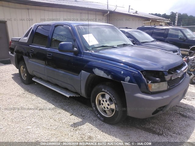 3GNEC13T42G155715 - 2002 CHEVROLET AVALANCHE C1500 BLUE photo 1