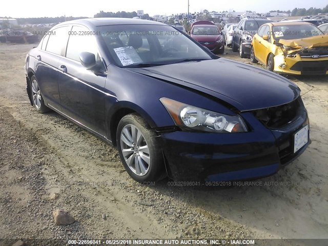 1HGCP2F85BA045659 - 2011 HONDA ACCORD EXL BLUE photo 1