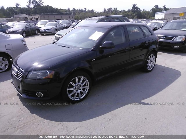 WAUMFAFMXAA031040 - 2010 AUDI A3 PREMIUM PLUS BLACK photo 2