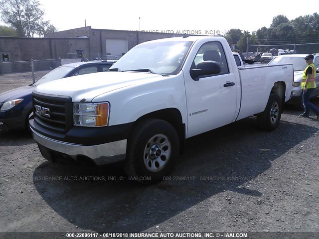 1GTEC14J57E565198 - 2007 GMC NEW SIERRA C1500 WHITE photo 2