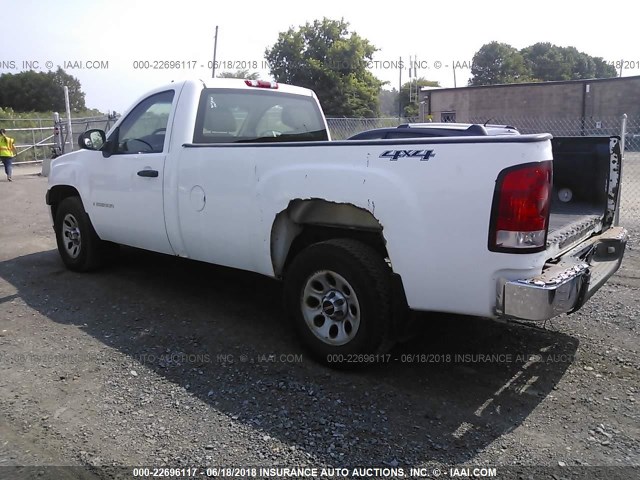 1GTEC14J57E565198 - 2007 GMC NEW SIERRA C1500 WHITE photo 3