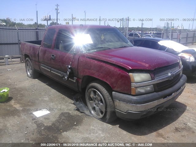 2GCEC19T251332551 - 2005 CHEVROLET SILVERADO C1500 RED photo 1