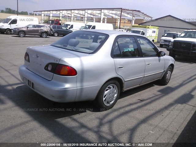 1NXBR12E72Z574549 - 2002 TOYOTA COROLLA CE/LE/S SILVER photo 4