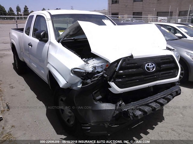 5TFRX5GNXGX058975 - 2016 TOYOTA TACOMA ACCESS CAB/SR/SR5 WHITE photo 1