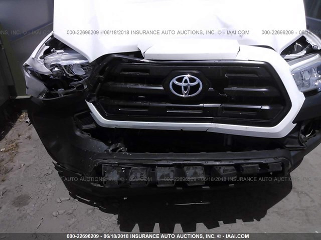 5TFRX5GNXGX058975 - 2016 TOYOTA TACOMA ACCESS CAB/SR/SR5 თეთრი ფოტო 6