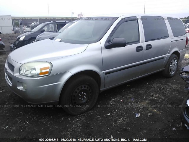 1GNDV23W88D106030 - 2008 CHEVROLET UPLANDER LS SILVER photo 2