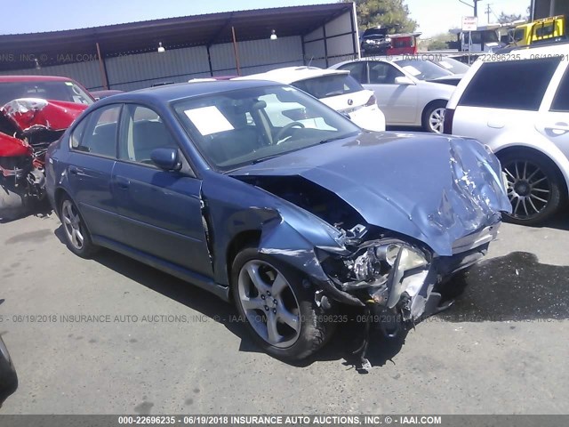 4S3BL616387223318 - 2008 SUBARU LEGACY 2.5I BLUE photo 1