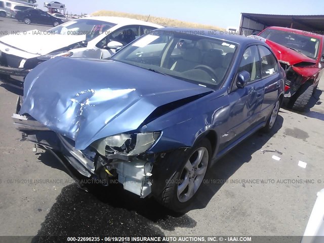 4S3BL616387223318 - 2008 SUBARU LEGACY 2.5I BLUE photo 2