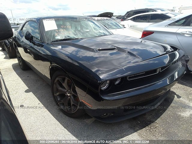 2C3CDZAG9JH132936 - 2018 DODGE CHALLENGER SXT BLACK photo 1