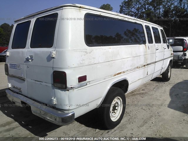 2GAGG39K5M4134424 - 1991 CHEVROLET G30 WHITE photo 4