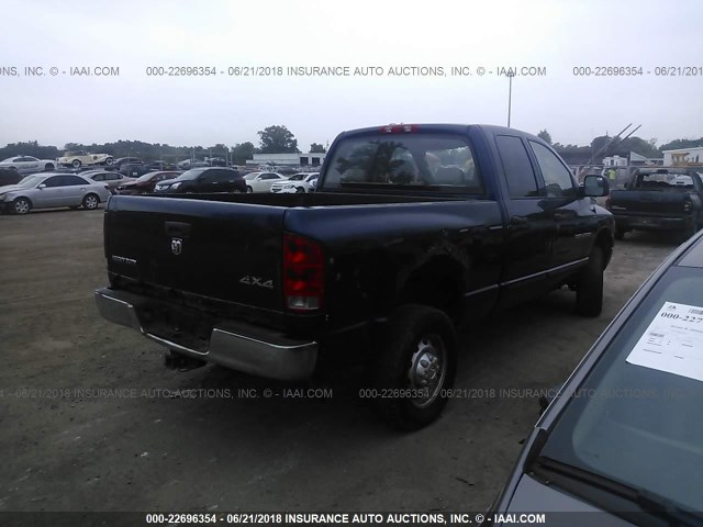 3D7KS28D95G734098 - 2005 DODGE RAM 2500 ST/SLT 蓝色 照片 4