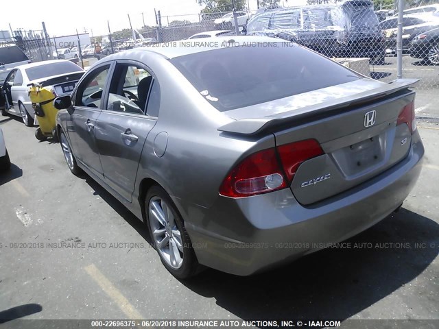 2HGFA55547H703519 - 2007 HONDA CIVIC SI GOLD photo 3