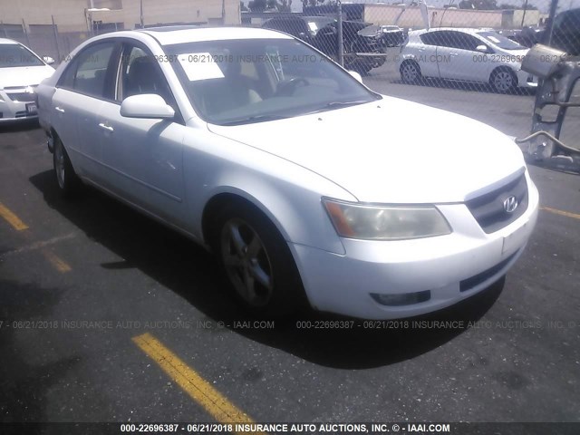 5NPEU46F07H273787 - 2007 HYUNDAI SONATA SE/LIMITED WHITE photo 1