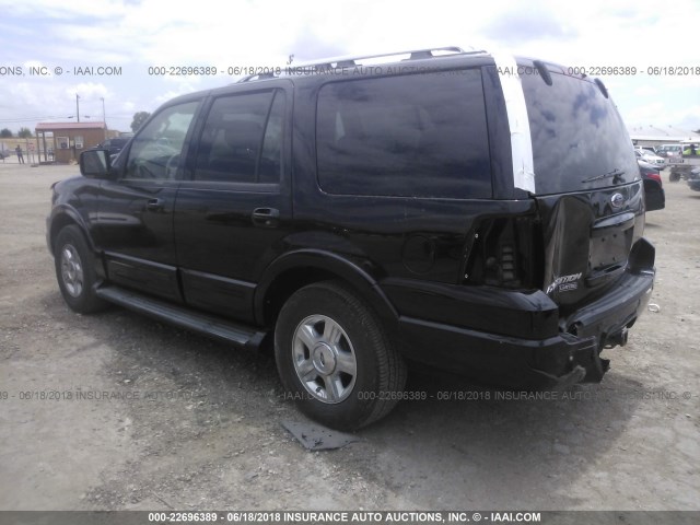 1FMFU19556LA70244 - 2006 FORD EXPEDITION LIMITED BLACK photo 3