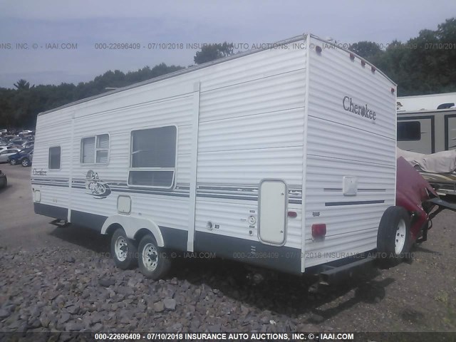 4X4TCKC244P090094 - 2004 FOREST RIVER CHEROKEE 28  WHITE photo 3