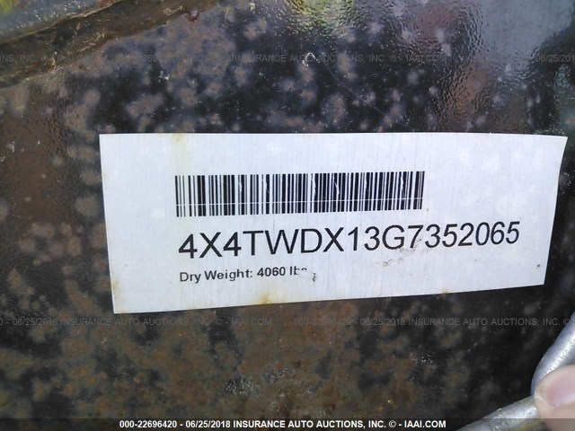 4X4TWDX13G7352065 - 2016 FOREST RIVER WILDWOOD TOWABLES  未知 照片 9