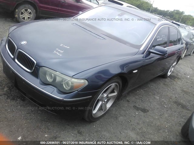 WBAGN63584DS54934 - 2004 BMW 745 LI Navy photo 2