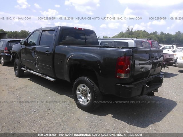 1GTHK63649F186555 - 2009 GMC SIERRA K2500 SLT GRAY photo 3