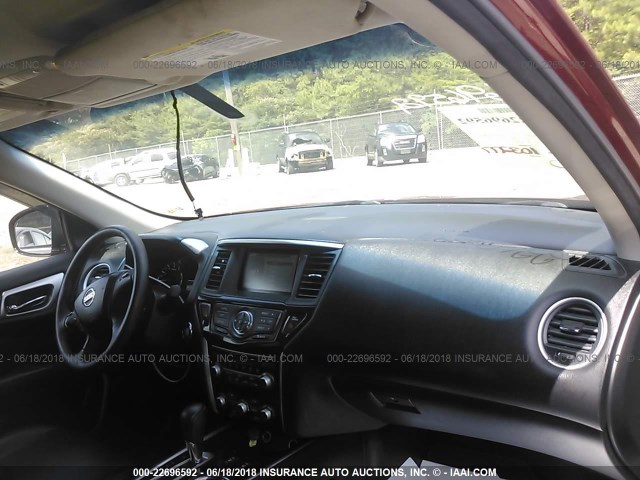 5N1AR2MN9DC601502 - 2013 NISSAN PATHFINDER S/SV/SL/PLATINUM 红色 照片 5