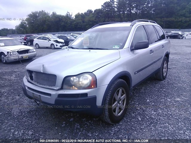 YV1CY592351217075 - 2005 VOLVO XC90 SILVER photo 2