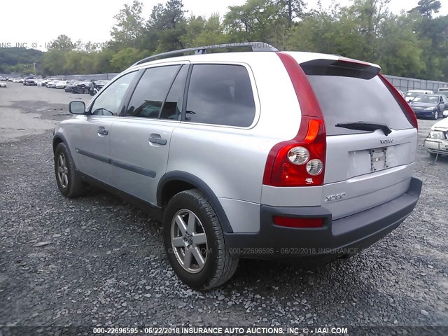YV1CY592351217075 - 2005 VOLVO XC90 SILVER photo 3