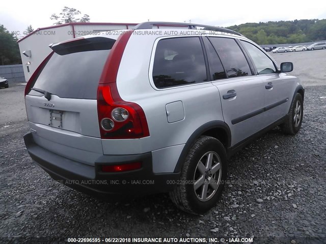 YV1CY592351217075 - 2005 VOLVO XC90 SILVER photo 4