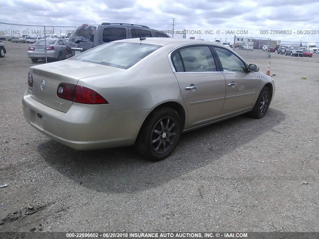 1G4HR57Y66U192412 - 2006 BUICK LUCERNE CXL GOLD photo 4