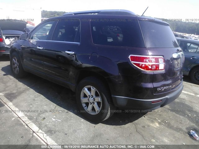 5GZEV23D19J100938 - 2009 SATURN OUTLOOK XR ბურგუნდია ფოტო 3