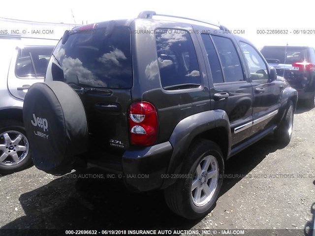 1J4GL58K35W504629 - 2005 JEEP LIBERTY LIMITED GRAY photo 4