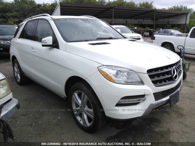 4JGDA5HB4DA120770 - 2013 MERCEDES-BENZ ML 350 4MATIC WHITE photo 1