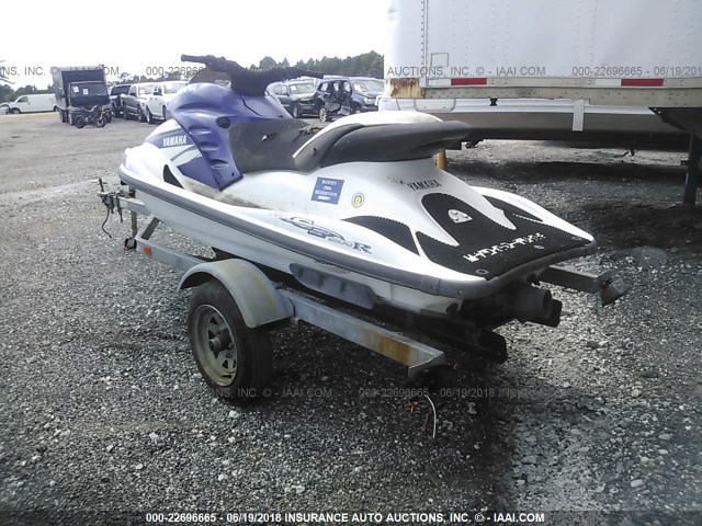 YAMA1295D000 - 2000 YAMAHA WAVERUNNER WHITE photo 3