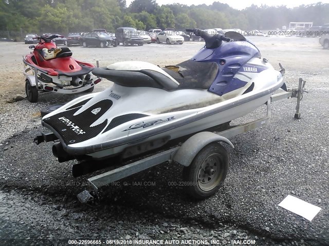 YAMA1295D000 - 2000 YAMAHA WAVERUNNER WHITE photo 4