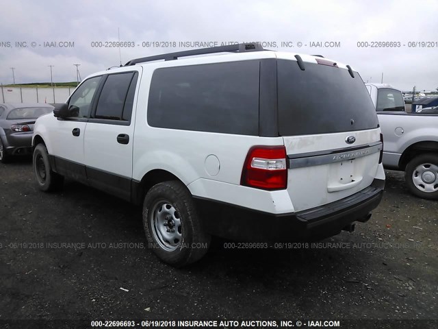 1FMJK1GT1FEF11390 - 2015 FORD EXPEDITION EL XL WHITE photo 3