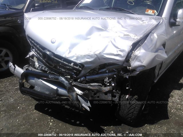 4JGAB54E61A255762 - 2001 MERCEDES-BENZ ML 320 SILVER photo 6