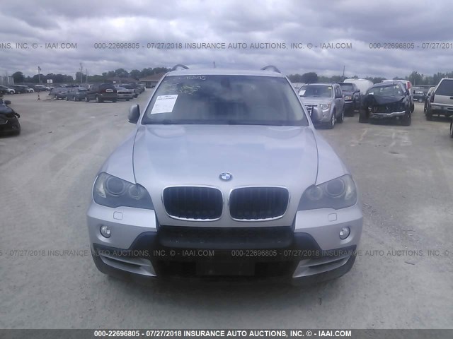 5UXFE435X8L005564 - 2008 BMW X5 SILVER photo 6