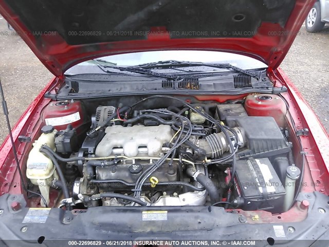 1G2NF52E14C246123 - 2004 PONTIAC GRAND AM SE1 RED photo 10