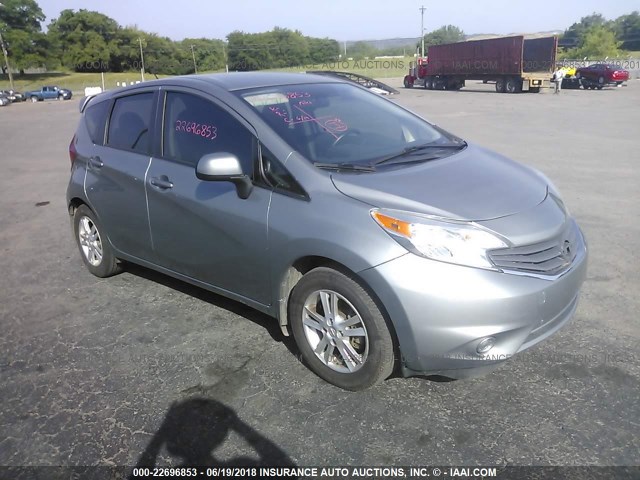 3N1CE2CP4EL412518 - 2014 NISSAN VERSA NOTE S/S PLUS/SV/SL SILVER photo 1