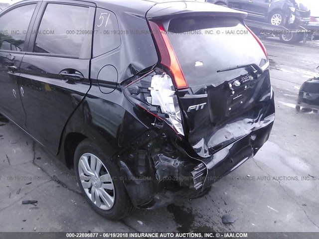 JHMGK5H51GX025432 - 2016 HONDA FIT LX BLACK photo 6