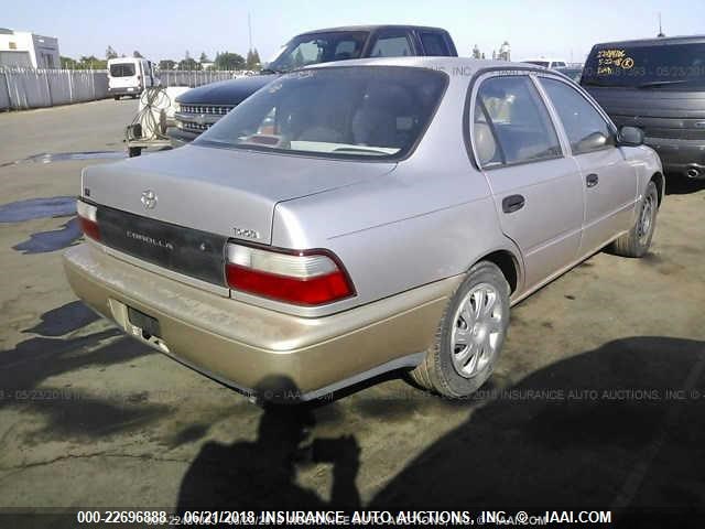 1NXBA02E1VZ547157 - 1997 TOYOTA COROLLA CE Champagne photo 4