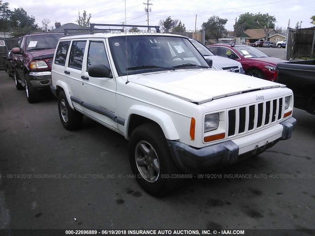 1J4FF68S2XL637542 - 1999 JEEP CHEROKEE SPORT/CLASSIC თეთრი ფოტო 1