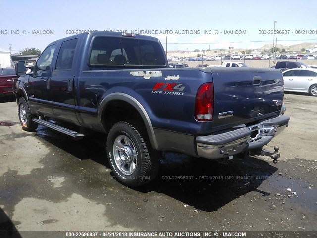 1FTWW31PX7EA86615 - 2007 FORD F350 SRW SUPER DUTY BLUE photo 3