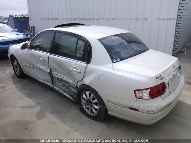 KNALD124655078586 - 2005 KIA AMANTI WHITE photo 3