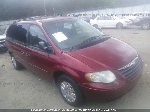 2C8GP44R75R407481 - 2005 CHRYSLER TOWN & COUNTRY LX RED photo 1