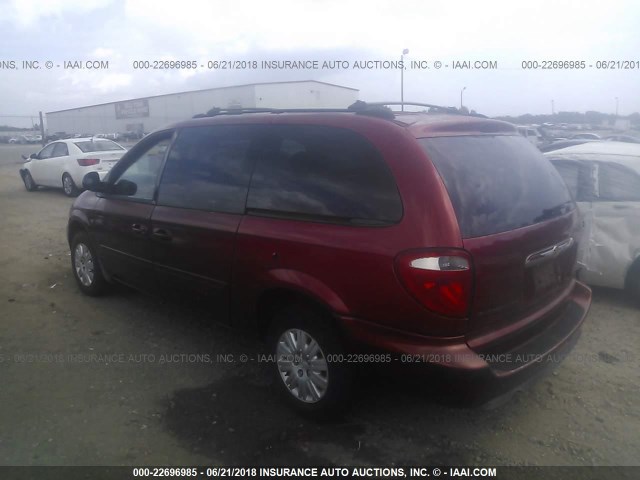 2C8GP44R75R407481 - 2005 CHRYSLER TOWN & COUNTRY LX RED photo 3